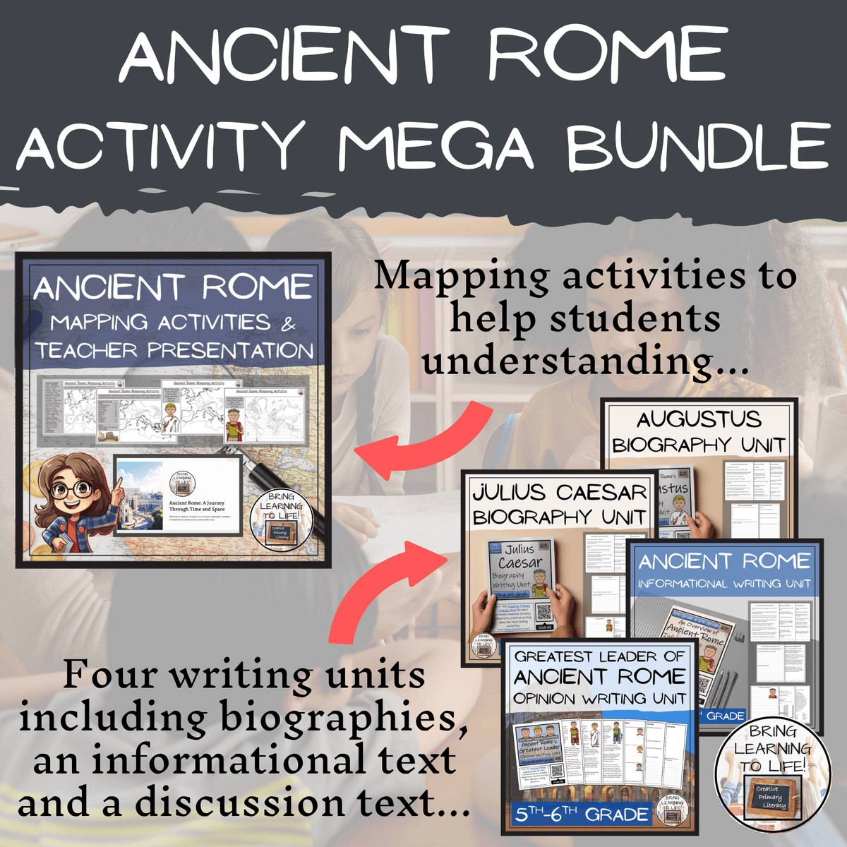 Ancient Rome Unit 5 Ancient Rome Activities Mega Bundle for 5th & 6th Grade – Creative ...