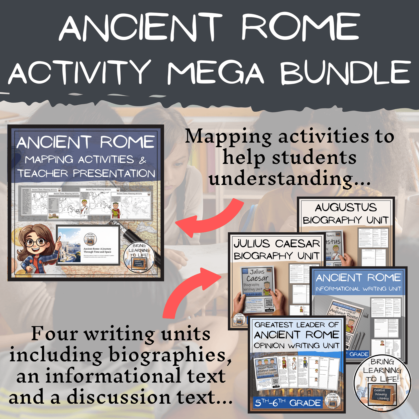 Ancient Rome Mega Bundle of Activities | 5th Grade & 6th Grade