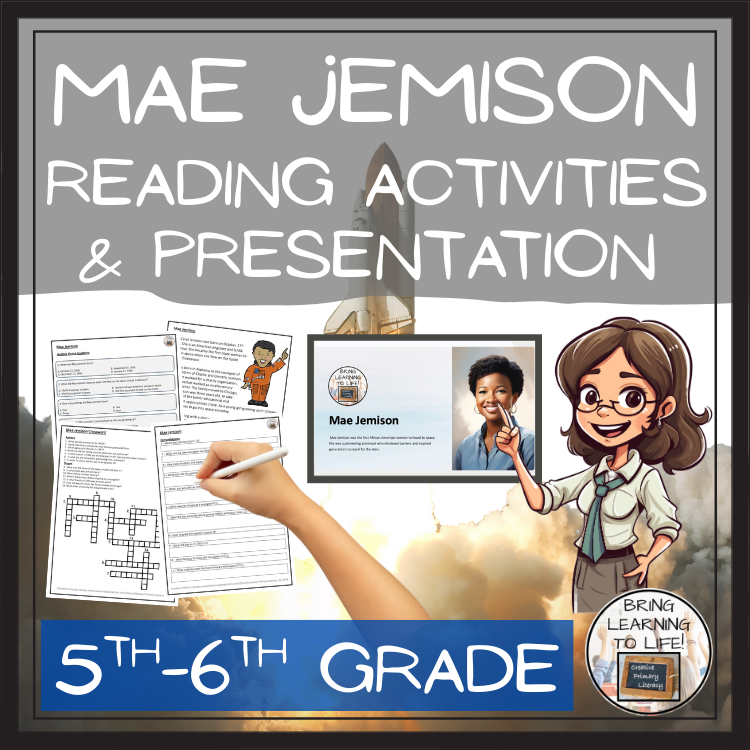 Mae Jemison Close Reading Comprehension Activities | 5th Grade & 6th Grade