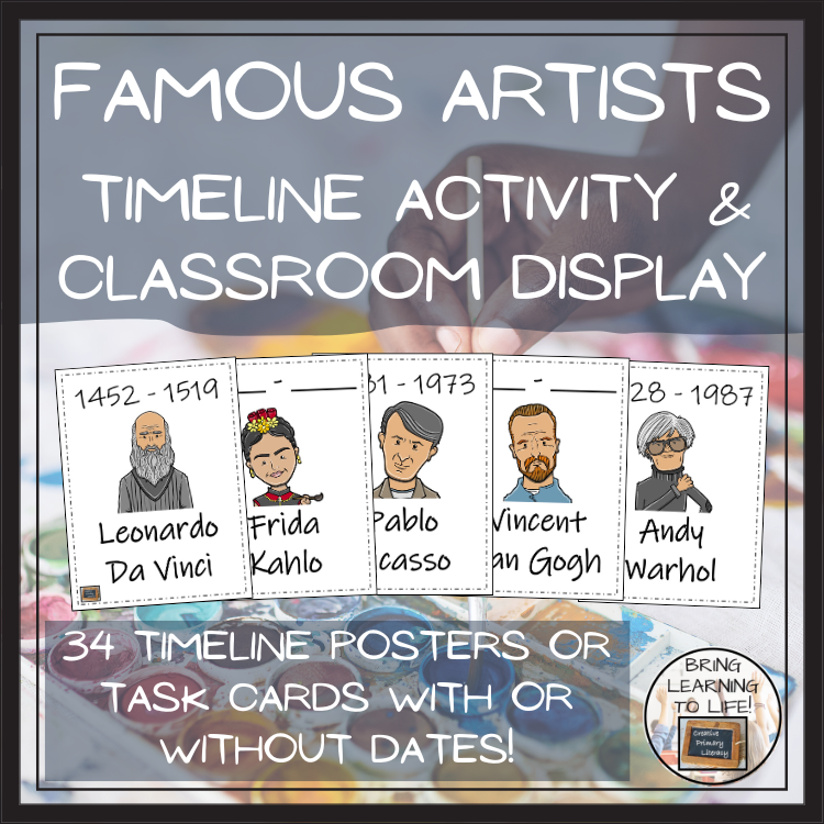Famous Artists Timeline Activity & Classroom Display