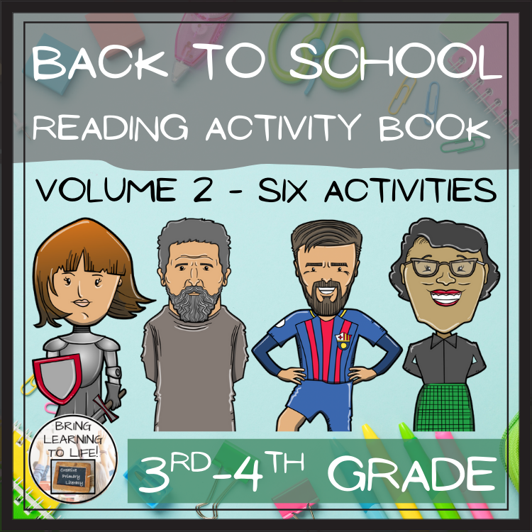 Back to School 2 Comprehension Catch Up Close Reading Book | 3rd & 4th Grade