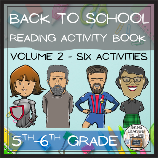Back to School 2 Comprehension Catch Up Close Reading Book | 5th & 6th Grade
