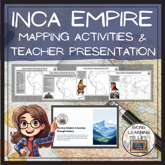 Inca Empire Map Activity & Teaching Presentation