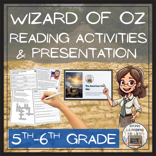 The Wonderful Wizard of Oz Fiction Reading Comprehension | 5th Grade & 6th Grade