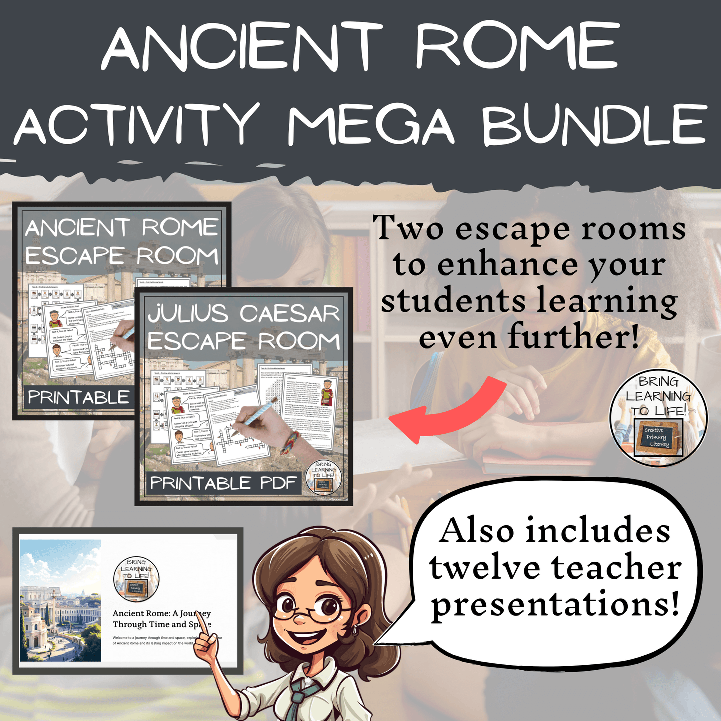Ancient Rome Mega Bundle of Activities | 5th Grade & 6th Grade
