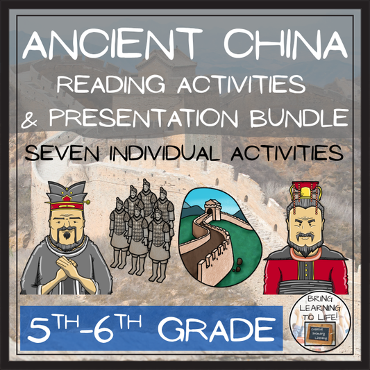 Ancient China Close Reading Comprehension Bundle | 5th-6th Grade
