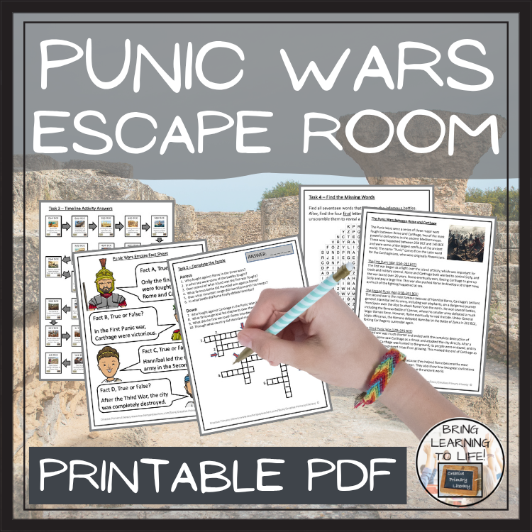 The Punic Wars Escape Room | Social Studies & Ancient History Activity