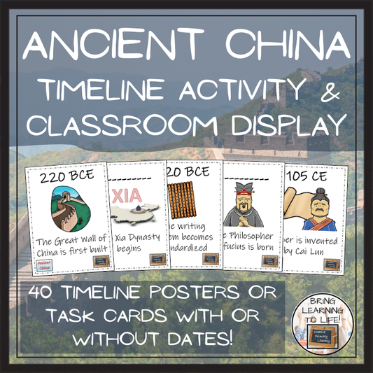 Ancient China Timeline Activity & Classroom Display