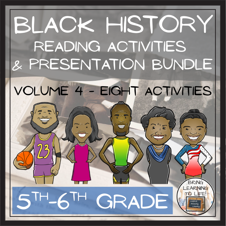 Black History Volume 4 Close Reading Comprehension Bundle | 5th-6th Grade