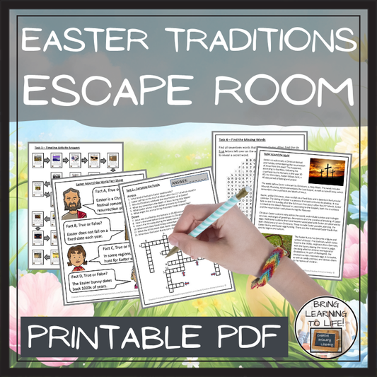 Easter Around the World Escape Room | Social Studies & Holiday Activity