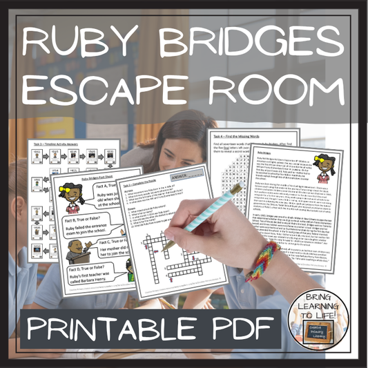 Ruby Bridges Escape Room | Social Studies & History Activity