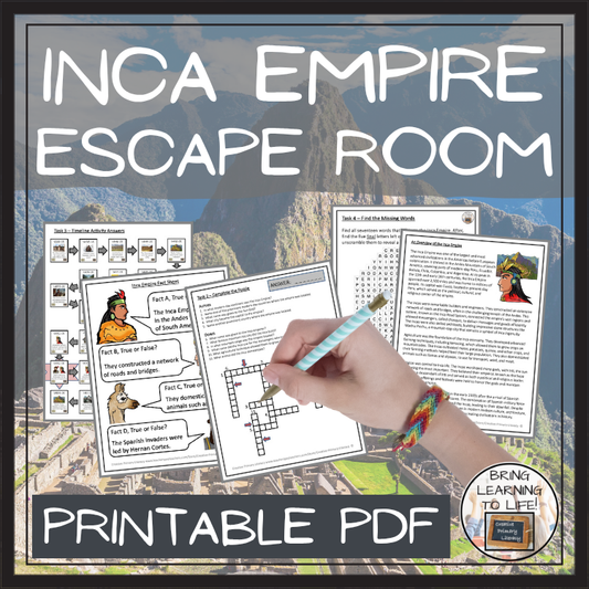 Inca Empire Escape Room | Social Studies & History Activity