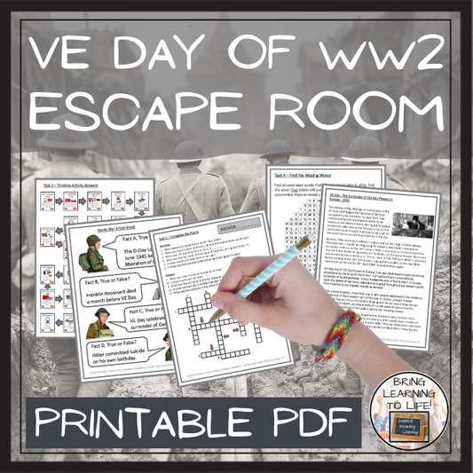VE Day Escape Room | Social Studies & History Activity