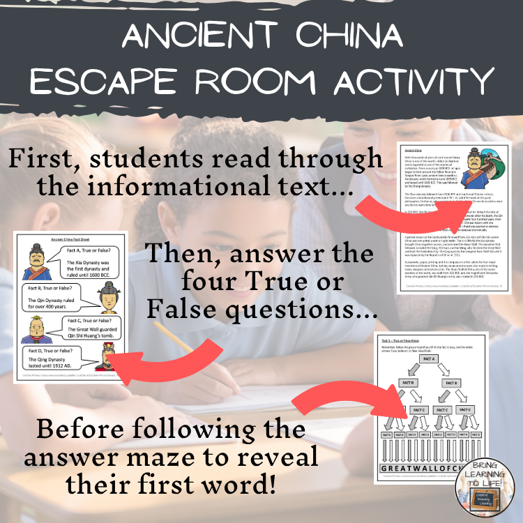 Ancient China Escape Room | Social Studies & Ancient History Activity