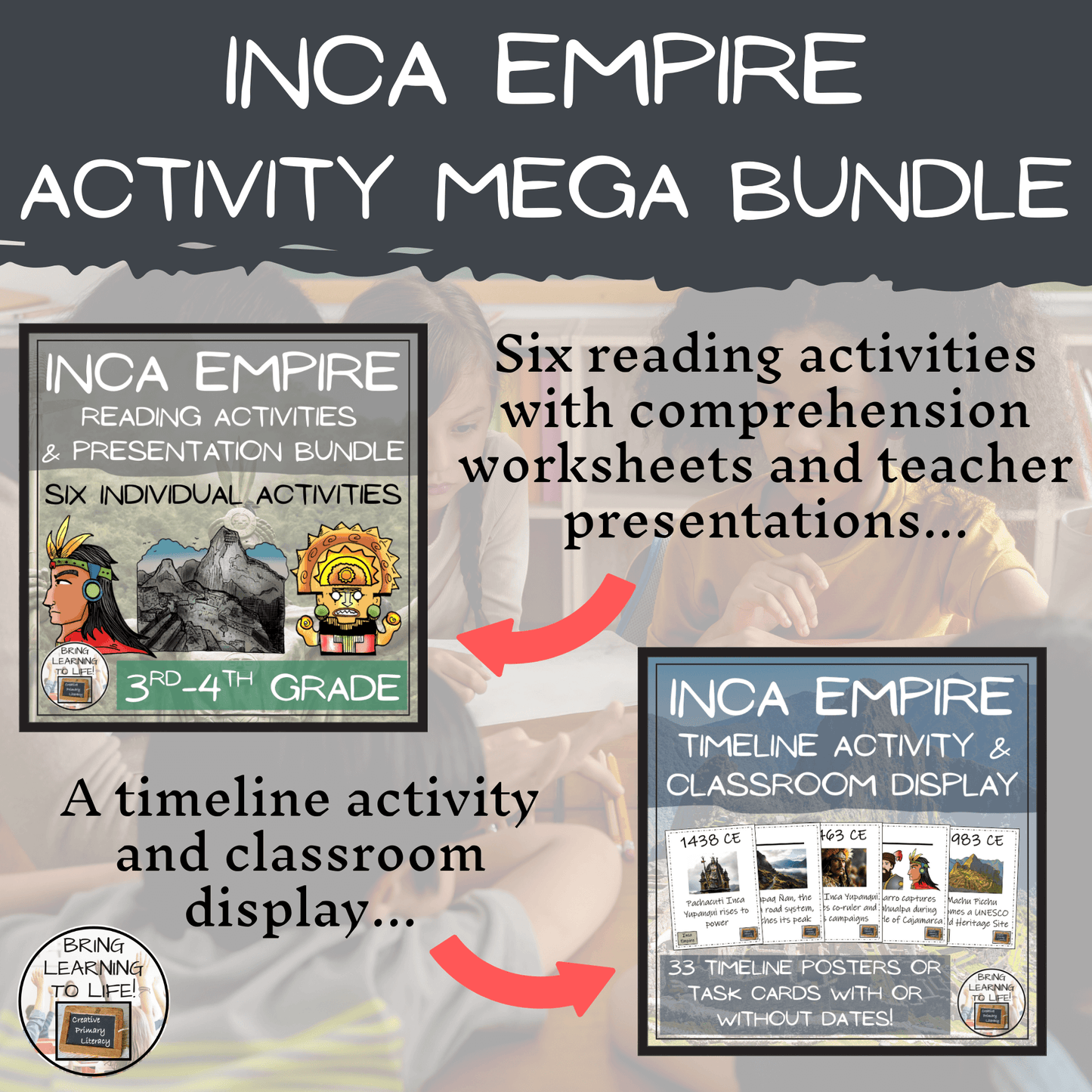 Inca Empire Social Studies Mega Bundle of Activities | 3rd-4th Grade