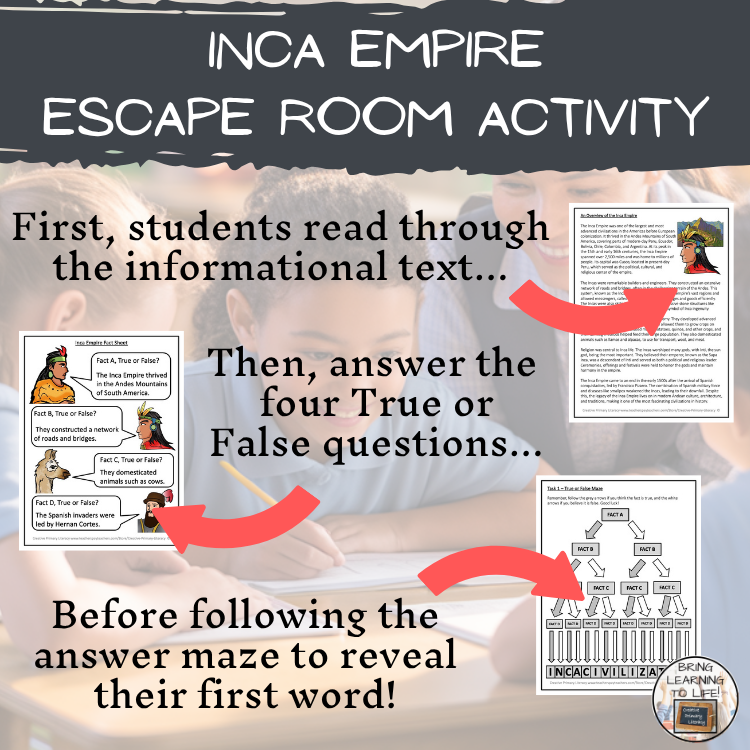 Inca Empire Escape Room | Social Studies & History Activity