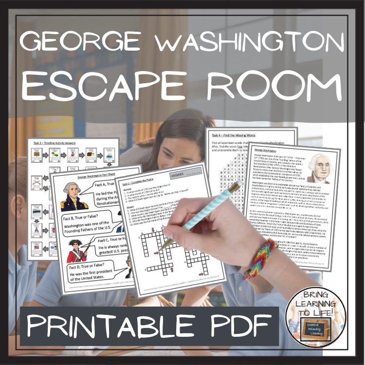 George Washington Escape Room | Social Studies & History Activity