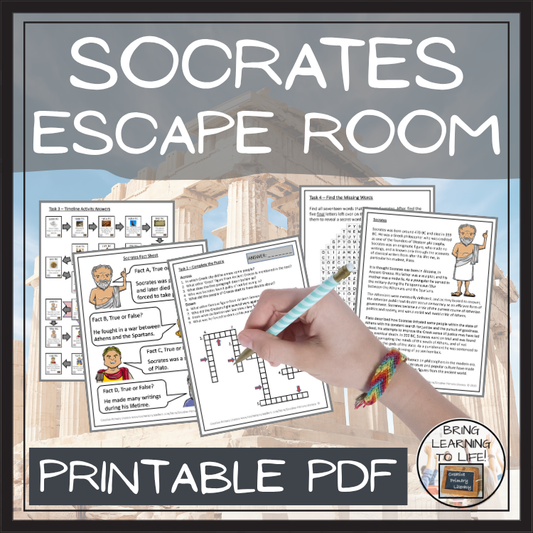 Socrates Escape Room | Social Studies & Ancient History Activity