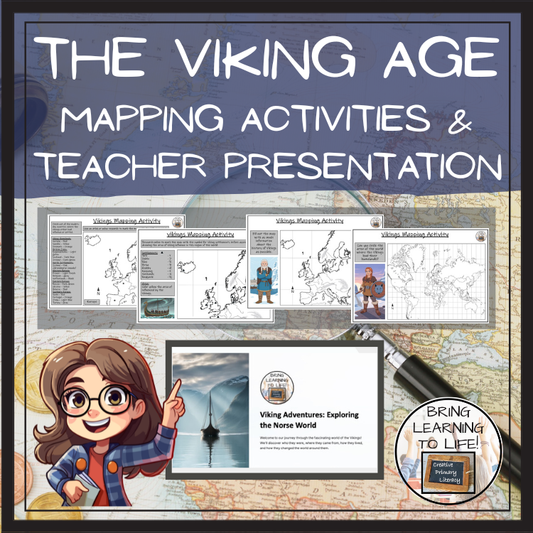 The Vikings Map Activity & Teaching Presentation