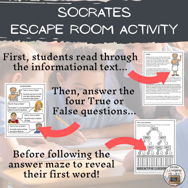 Socrates Escape Room | Social Studies & Ancient History Activity