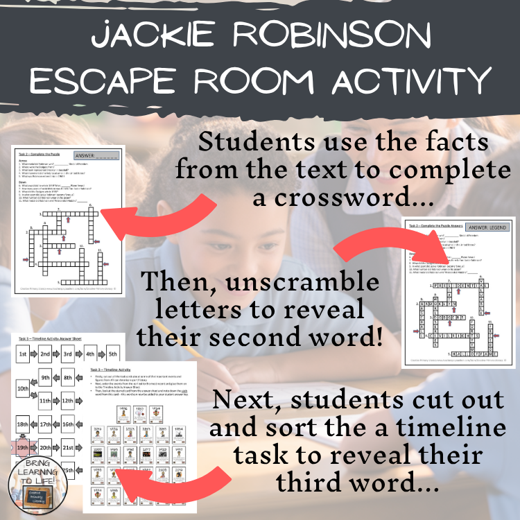Jackie Robinson Escape Room | Social Studies & History Activity