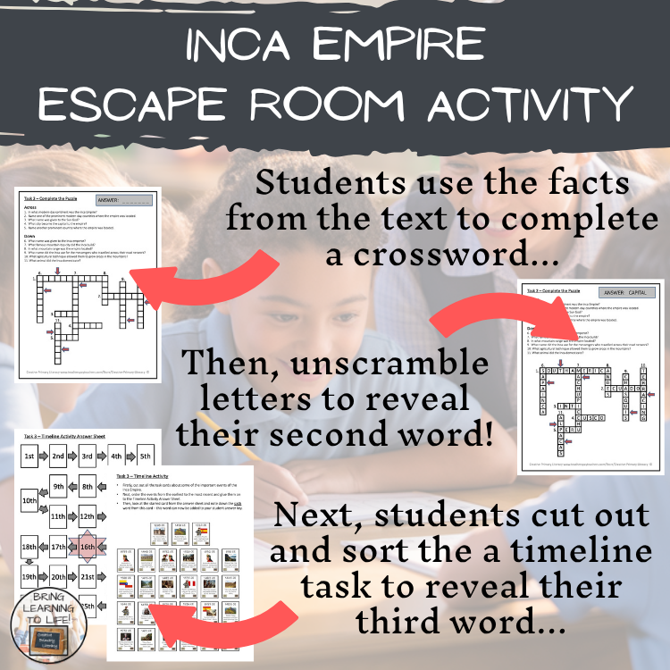 Inca Empire Escape Room | Social Studies & History Activity