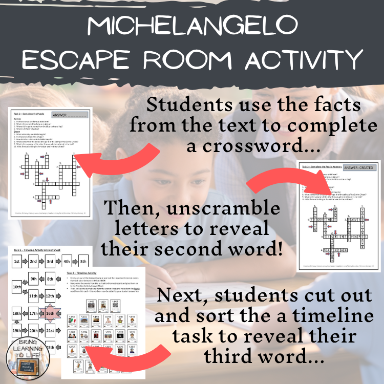 Michelangelo Escape Room | Social Studies & Art History Activity