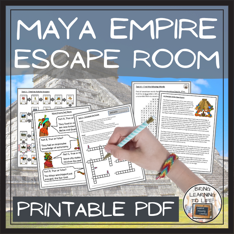 Maya Empire Escape Room | Social Studies & History Activity