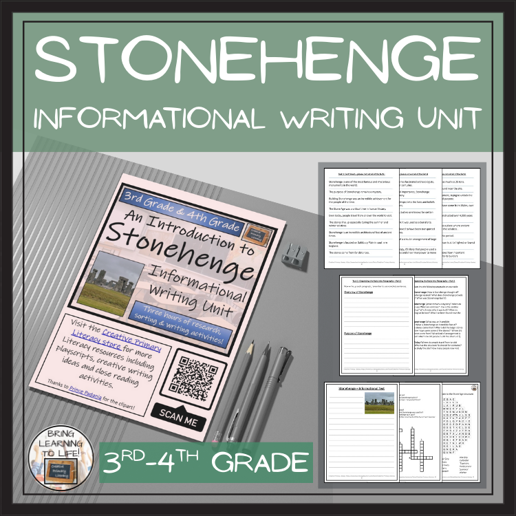 Stonehenge Informational Writing Unit | 3rd Grade & 4th Grade