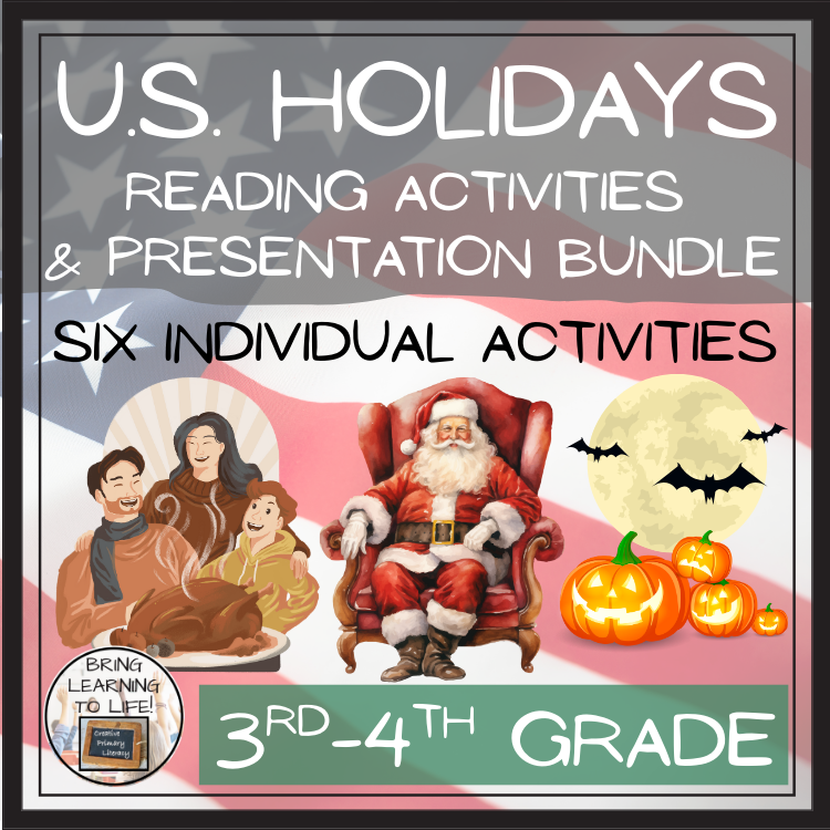 Holidays of the United States Close Reading Bundle | 3rd Grade & 4th Grade