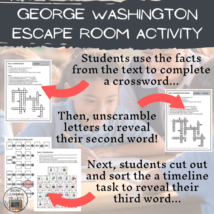 George Washington Escape Room | Social Studies & History Activity