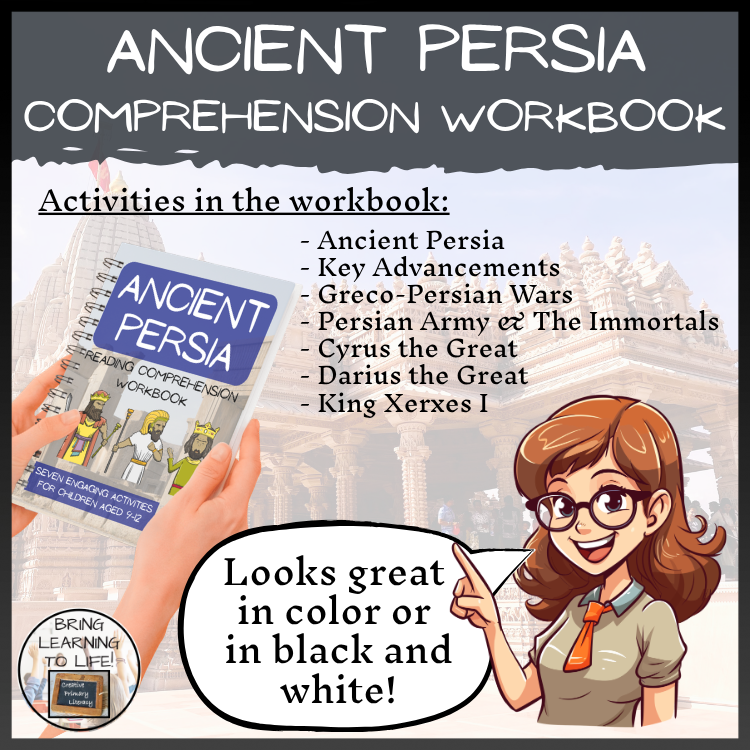 Ancient Persia Reading Comprehension Workbook | 5th-6th Grade