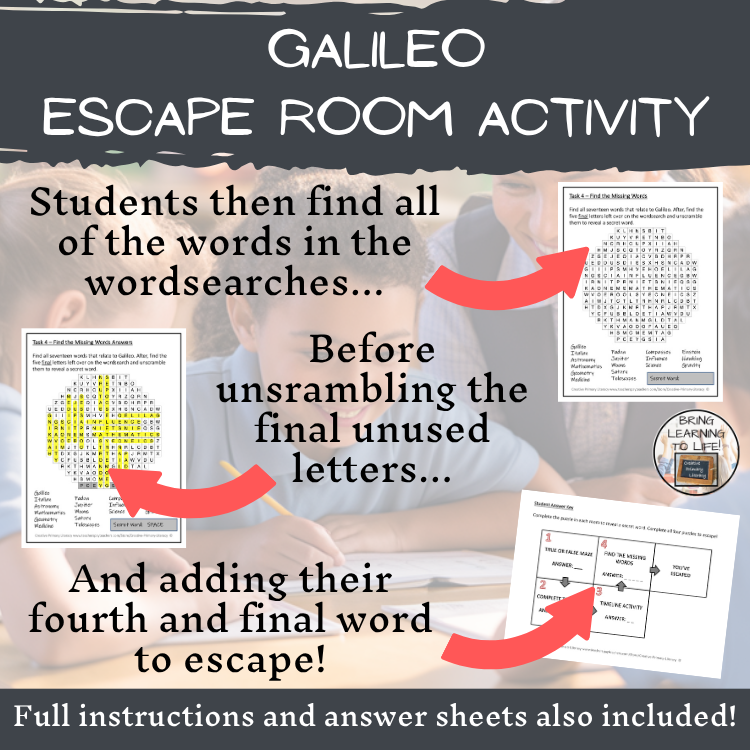 Galileo Escape Room | Social Studies & History Activity