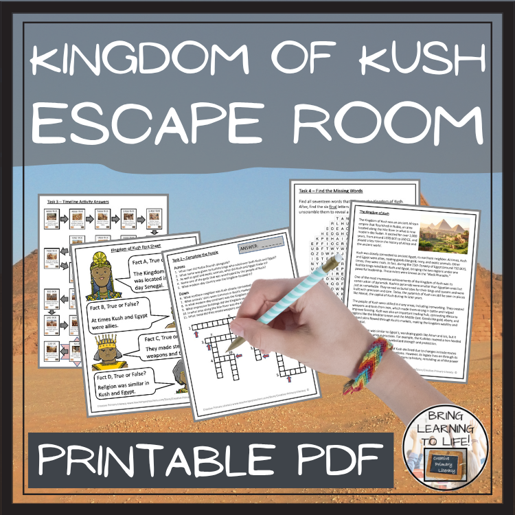 Kingdom of Kush Escape Room | Social Studies & Ancient History Activity