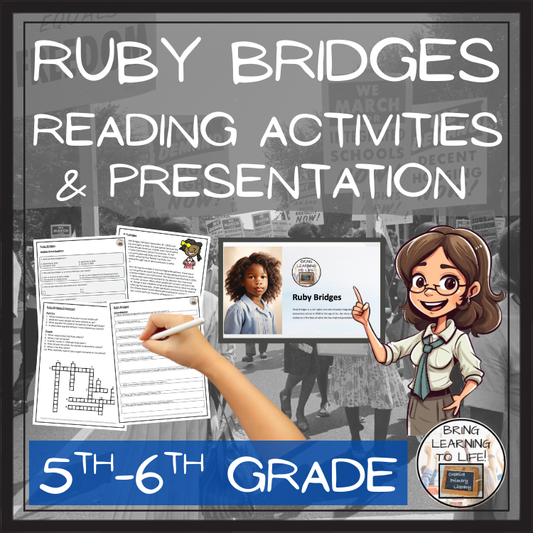 Ruby Bridges Close Reading Comprehension Activities | 5th Grade & 6th Grade