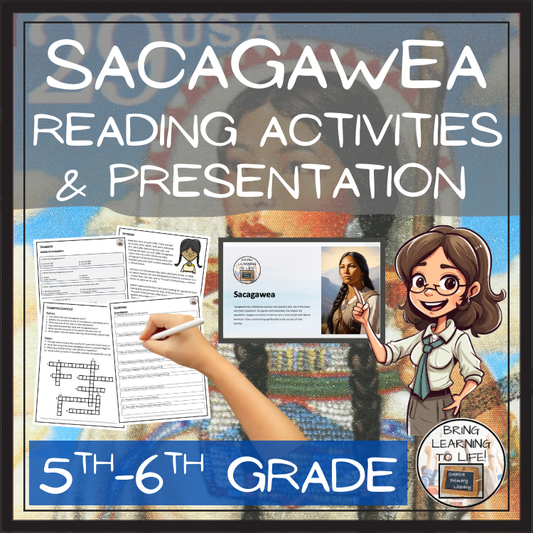 Sacagawea Close Reading Comprehension Activities | 5th Grade & 6th Grade