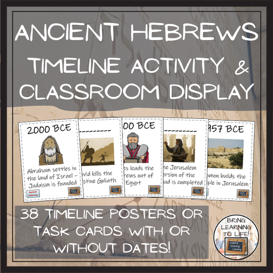Ancient Hebrews Timeline Activity & Classroom Display