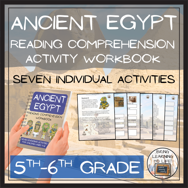 Ancient Egypt Reading Comprehension Workbook | 5th-6th Grade