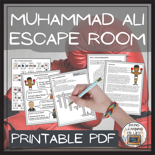 Muhammad Ali Escape Room | Social Studies & Sports Activity
