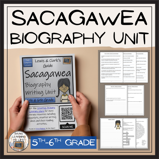 Sacagawea Biography Project & Writing Unit | 5th Grade & 6th Grade
