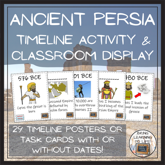 Ancient Persia Timeline Activity & Classroom Display