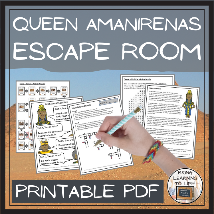 Queen Amanirenas Escape Room | Social Studies & Ancient History Activity