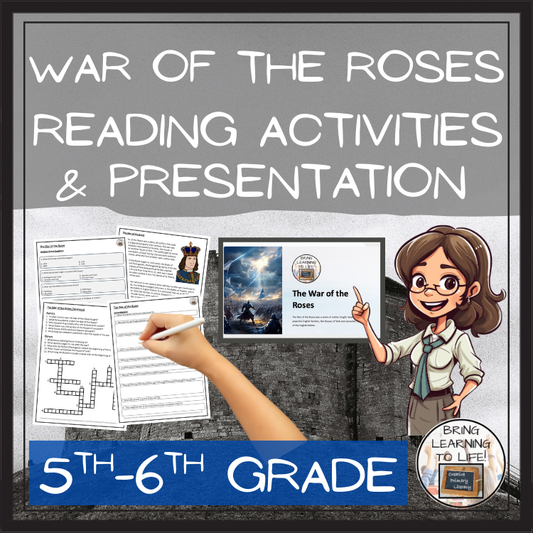 The War of the Roses Close Reading Activities | 5th Grade & 6th Grade