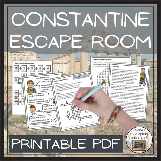 Constantine the Great Escape Room | Social Studies & Ancient History Activity