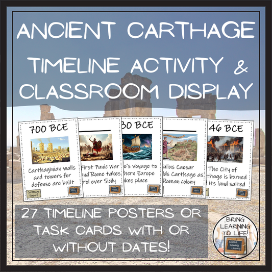 Ancient Carthage Timeline Activity & Classroom Display