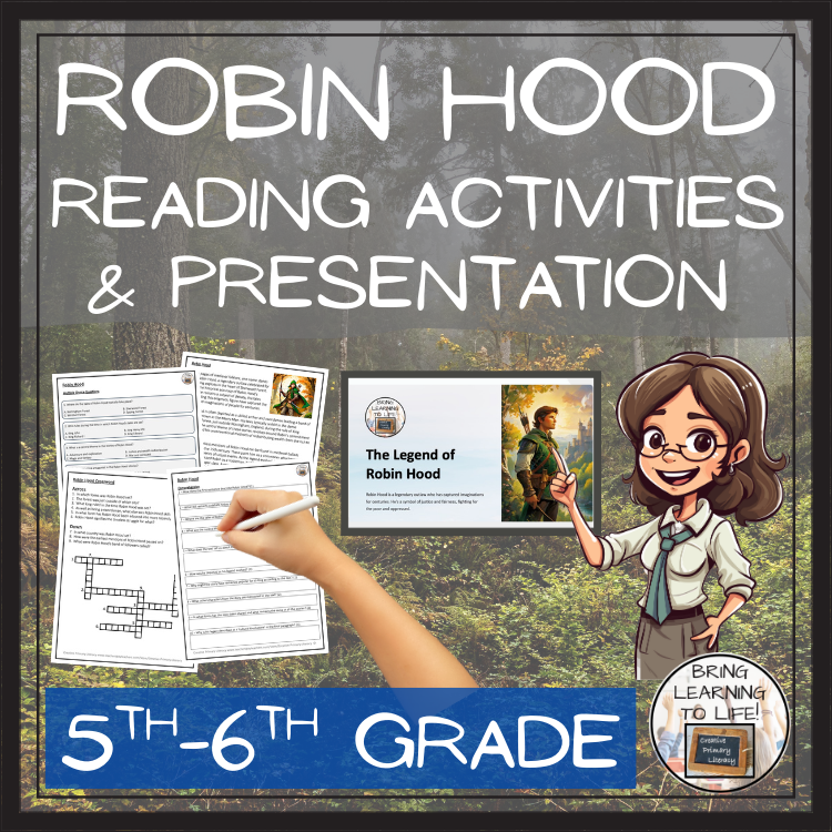 Robin Hood Close Reading Activities | 5th Grade & 6th Grade