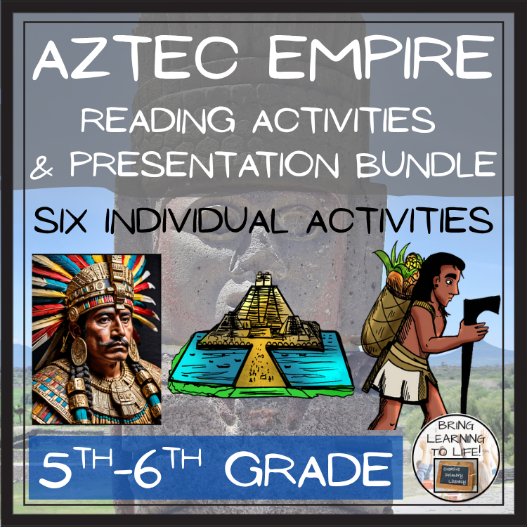 Aztec Empire Close Reading Comprehension Bundle | 5th Grade & 6th Grade