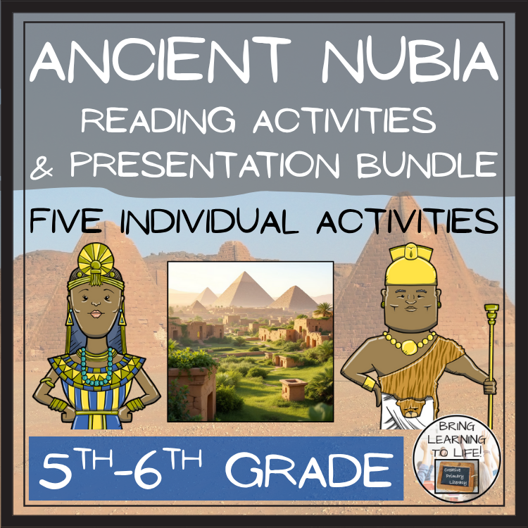 Ancient Nubia Close Reading Comprehension Bundle | 5th Grade & 6th Grade