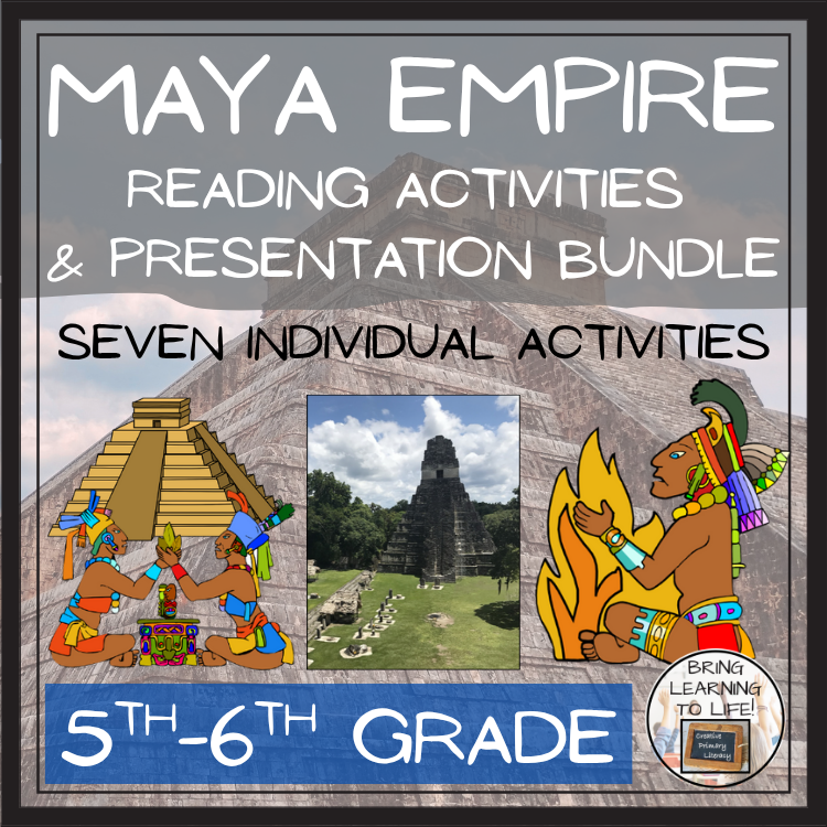 Maya Empire Close Reading Comprehension Bundle | 5th Grade & 6th Grade