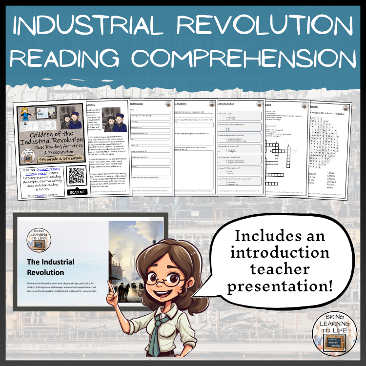 Children of the Industrial Revolution Close Reading Activities | 5th & 6th Grade